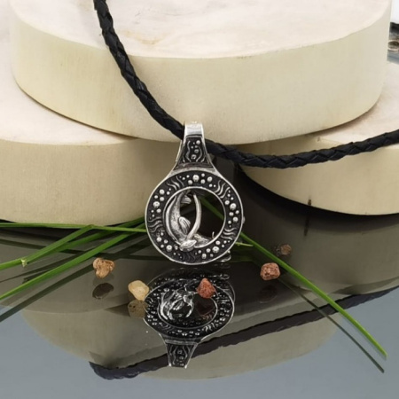 Серебряная подвеска «Жемчужная щука»