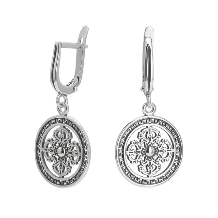 Серьги из серебра «Орнамент»