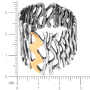 Серебряное кольцо с золотом