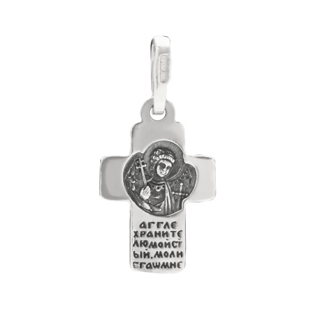 Крест из серебра «Ангел»