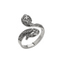 Кольцо серебряное «Змея»