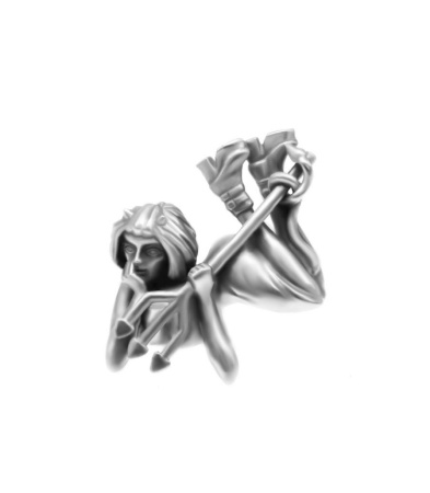 Серебряные серьги «Ангел и Демон»