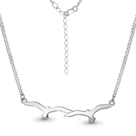 Серебряное колье «Птицы»