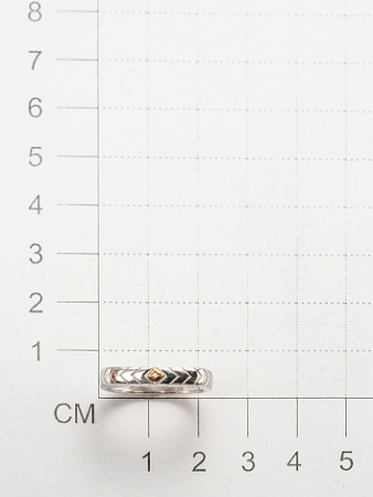 Кольцо из серебра с бриллиантом