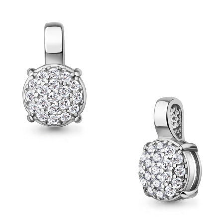 Подвеска из серебра с фианитами