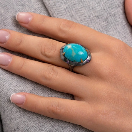 Серебряное кольцо «Небесная Эра»