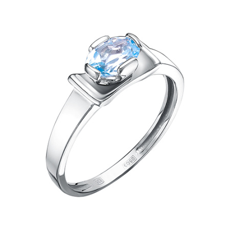 Кольцо из серебра с топазом sky