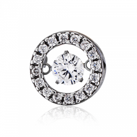 Подвеска серебряная с фианитами