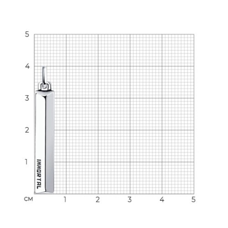 Подвеска из чернёного серебра «IMMORTAL»