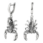 Серьги из серебра «Скорпионы»