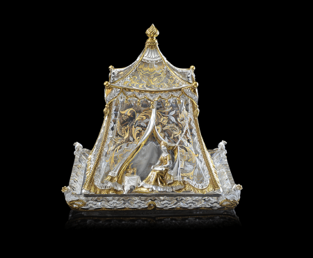 Серебряная лимонница с позолотой «Царь-девица»