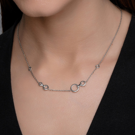 Колье из серебра