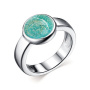 Кольцо из серебра с амазонитом
