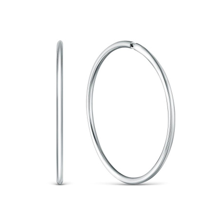 Серьги-конго из серебра 3 см