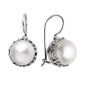 Серебряные серьги с жемчугом