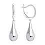 Серьги из серебра «Капля»