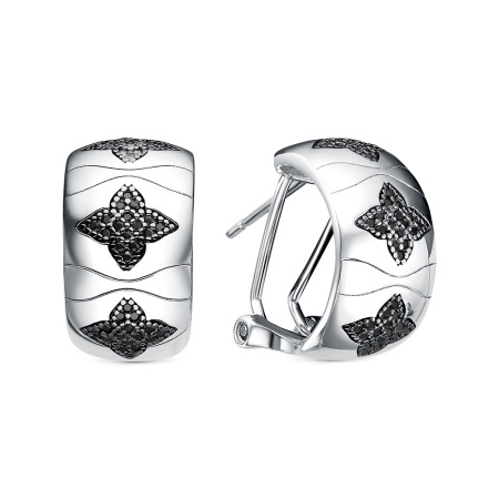 Серьги из серебра с кубическим цирконием