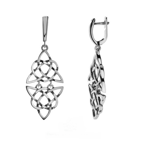 Серьги из серебра «Триглав»