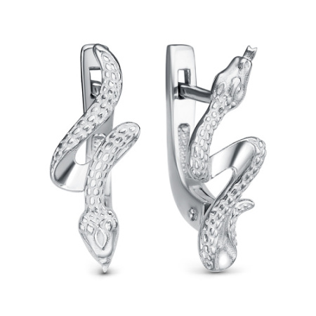 Серьги из серебра «Змеи»