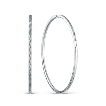 Серебряные серьги-конго