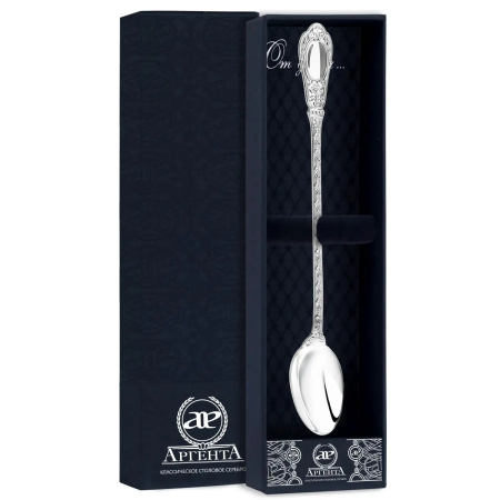 Ложка для размешивания напитков «Фамильная» серебро 925