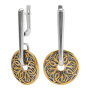 Серьги из серебра с позолотой