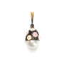 Серебряная подвеска с жемчугом и эмалью