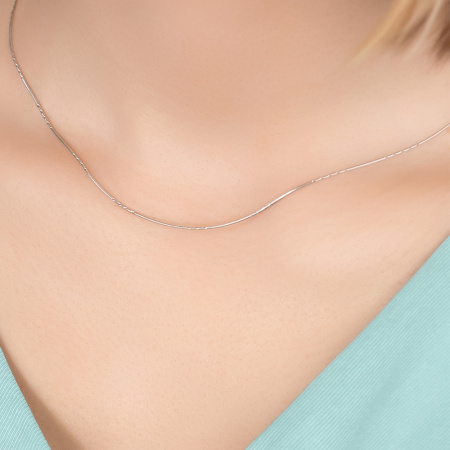 Цепь серебряная плетение «Снейк»