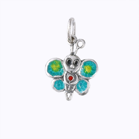 Подвеска из серебра с эмалью «Бабочка»