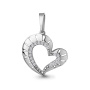 Серебряная подвеска с фианитами «Сердце»