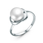Кольцо из серебра с жемчугом