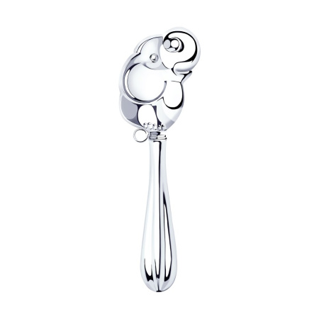 Погремушка "Слоник" серебряная