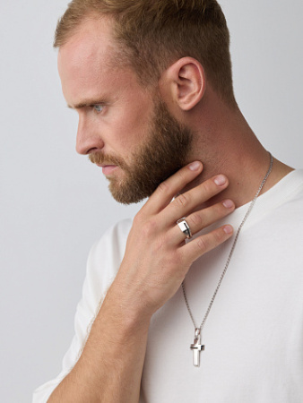 Подвеска из серебра с фианитами