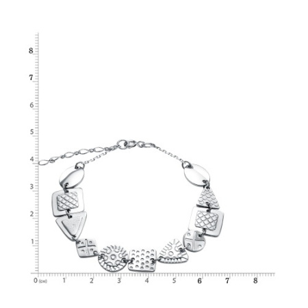 Серебряный браслет орнамент