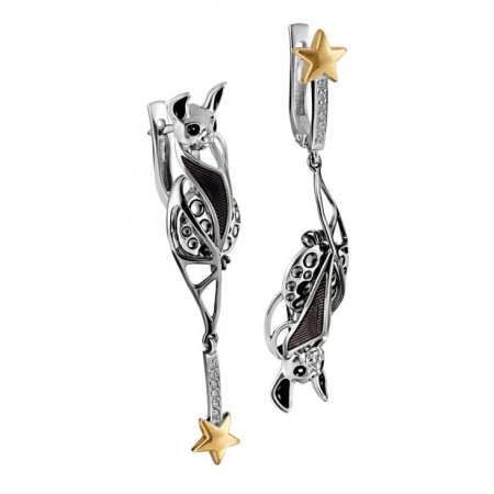 Серьги «Летучая мышь»