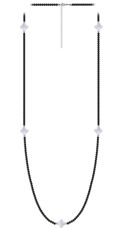 Колье из серебра со шпинелью и перламутром