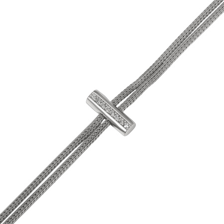 Браслет из серебра с фианитами