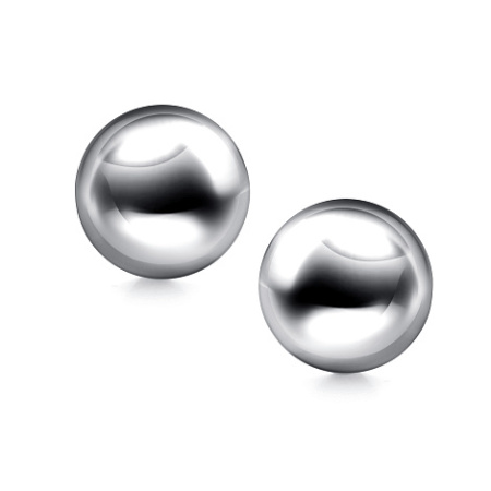 Серьги из серебра «Круг»