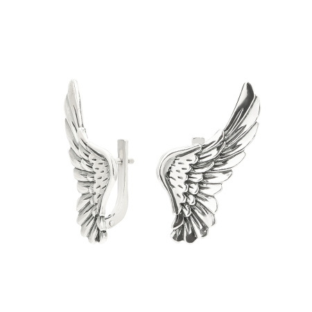 Серебряные серьги «Крылья»