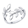 Серебряное кольцо «Веточка»