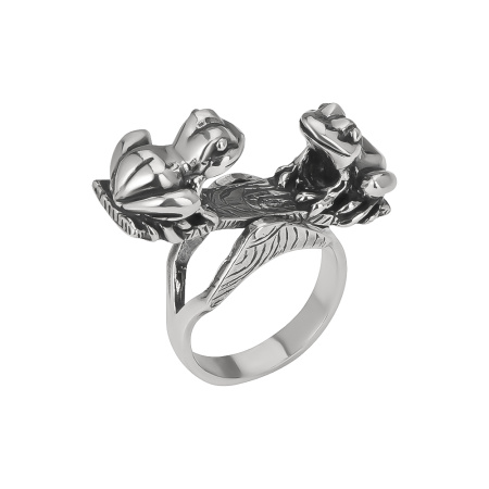 Кольцо из серебра «Приятели»