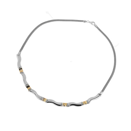 Серебряное колье