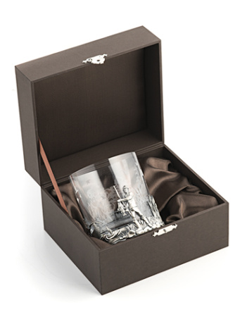 Стакан «Рыбалка» с серебром