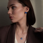 Подвеска из серебра «Анютины глазки»