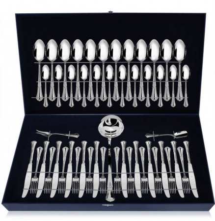 Серебряный набор «Фаворит» 51 предмет с половником