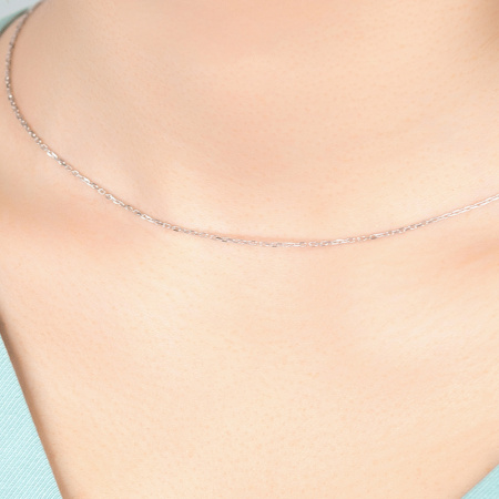 Цепь серебряная «Якорная»