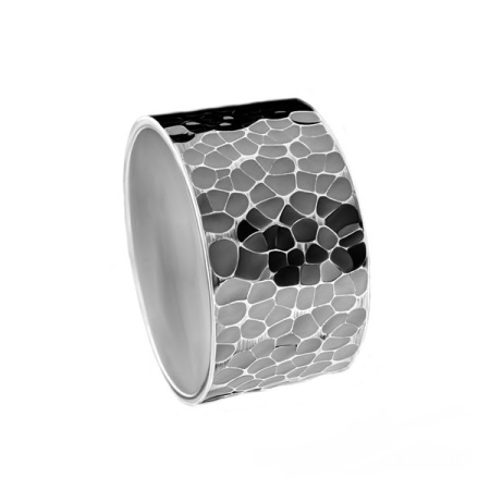 Кольцо из серебра «Тоннель»