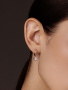 Серьги из серебра с бриллиантами