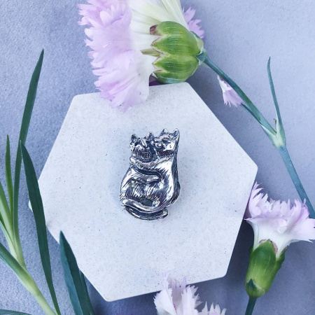 Серебряная подвеска «Big love»