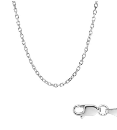 Цепь серебряная «Якорная»